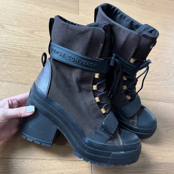 Converse Chuck Taylor GR82 Platform Boot - Brown & Black - Size 8 - Like New - Picture 3 of 10